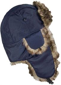 img 2 attached to ❄️ Top-rated Toddler Winter Cap: Soft Nylon Russian/Aviator Hat (One Size) for Frosty Seasons