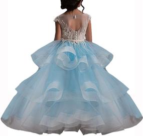 img 4 attached to 👗 Stunning WDE Pageant Dresses: Perfect for Wedding, Communion & Girls' Clothing