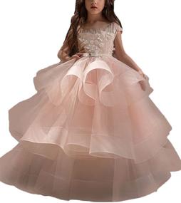 img 2 attached to 👗 Stunning WDE Pageant Dresses: Perfect for Wedding, Communion & Girls' Clothing