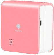 🖨️ phomemo m02pro mini pocket printer - portable wireless sticker printer for ios & android - hot pink logo