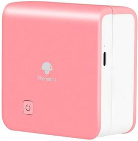 img 4 attached to 🖨️ Phomemo M02Pro Mini Pocket Printer - Portable Wireless Sticker Printer for iOS & Android - Hot Pink