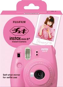 img 3 attached to 📸 Fujifilm Instax Mini 8+ (Strawberry) Camera with Self Shot Mirror for Selfies - International Version (No Warranty)