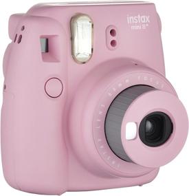 img 1 attached to 📸 Fujifilm Instax Mini 8+ (Strawberry) Camera with Self Shot Mirror for Selfies - International Version (No Warranty)