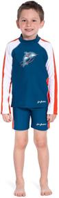 img 1 attached to 👕 SunBusters Boys Rash Guard 10 - Swimwear for Boys