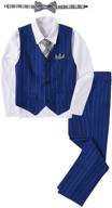 👔 pinstripe formal tuxedo wedding suit & sport coat for toddler boys' clothing logo