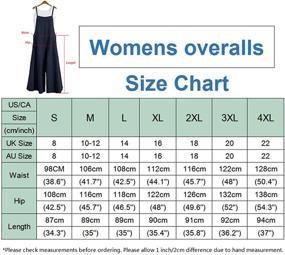 img 1 attached to 👩 Aedvoouer Women's Baggy Plus Size Overalls: Stylish Cotton Linen Jumpsuits for Casual Rompers