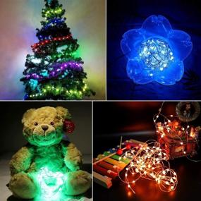 img 1 attached to 🔮 Versatile LED Smart Fairy Lights: 33ft Copper Wire String Lights with Remote & Timer – Perfect for Bedroom, Outdoor, Wedding, Birthday, Party, Independence Day, Christmas Decoration