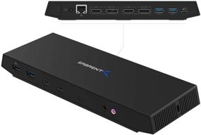 img 3 attached to Enhanced USB-C Dual 4K Universal Docking Station with USB C Power Delivery - SABRENT DS-WSPD