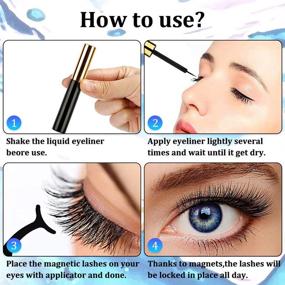 img 1 attached to Ardorlove Magnetic Eyelashes Eyeliner Glue Free