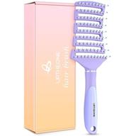 🔸 detangling hair brushes for women and men - curved vented design for wet or dry hair, fast blow drying and styling - professional paddle vent brush for curly, thick, wavy, thin, fine, long, and short hair logo