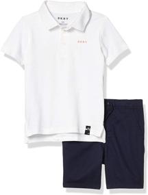 img 2 attached to 🩳 Stylish DKNY Boys Shorts: Broadway Black Boys' Clothing Sets