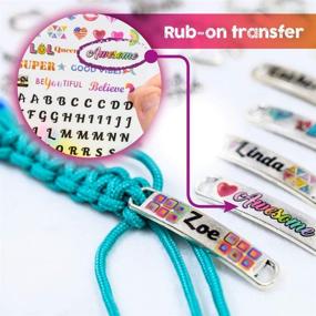 img 2 attached to 🌈 Customized Friendship Bracelet with Personal Charms – DIY Bracelet Making Kit