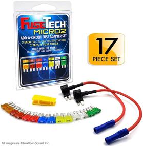 img 3 attached to 🚗 FuseTech 12V Micro2 APT ATR 17 Piece Automotive Car Fuse Assortment and Holders Pack with Add-a-Circuit Fuse Tap Adapters, Blade Fuses, and Fuse Puller - Includes 5A, 7.5A, 10A, 15A, 20A, 25A, 30A