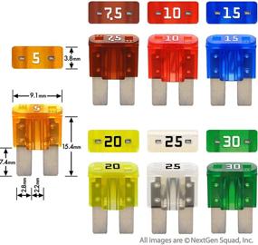 img 1 attached to 🚗 FuseTech 12V Micro2 APT ATR 17 Piece Automotive Car Fuse Assortment and Holders Pack with Add-a-Circuit Fuse Tap Adapters, Blade Fuses, and Fuse Puller - Includes 5A, 7.5A, 10A, 15A, 20A, 25A, 30A