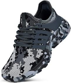 img 4 attached to 👟 NYZNIA Camouflage Lightweight Breathable Boys' Sneakers in Sneakers