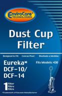 🌬️ high-quality envirocare replacement dust cup filter for eureka style dcf-10/dcf-14 uprights, optimal performance, white логотип