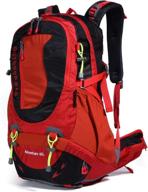 🎒 hiking backpack waterproof outdoor internal frame backpacks for men and women - ideal for travel, camping, and climbing (dv2003-red-new) логотип