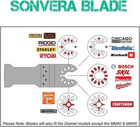 img 2 attached to 🔧 Pondelo Universal Multitool Quick Blade Kit - Bimetal Oscillating Saw Blades for Skillful Metal and Wood Cutting, Compatible with Bosch, Dremel, Master, Ridgid, Ryobi, Milwaukee, Rockwell, Fein, Multimaster