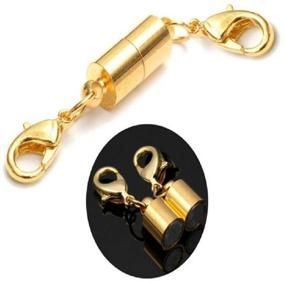 img 2 attached to 5-частый серебряный и золотой магнитный карабинный замок для ювелирных наборов для ожерелий и браслетов