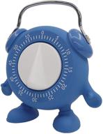 ⏲️ vinseen timer: cute twist wind-up mechanical timer for kitchen, baking, teaching & cooking - 60 mins, no battery (blue) logo