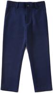 👖 yuanlu front dress pants - stylish toddler boys' clothing for pants logo