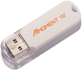 img 3 attached to 📸 MMoment MU50 64GB Одиночный пак USB 3.0 флеш-накопитель, накопитель данных с скоростью чтения до 90МБ/с, компактный размер память USB, современный матовый белый (64GB-Одиночный пак)