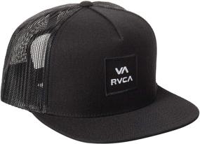 img 1 attached to RVCA Adjustable Snapback Trucker Charcoal Outdoor Recreation