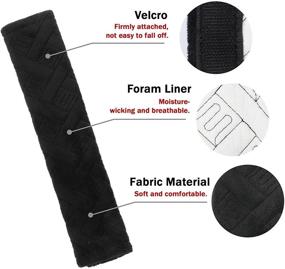 img 3 attached to Enhance Your Driving Comfort with JUSTTOP 2-Pack Universal Car Seat Belt Pads