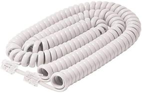 img 3 attached to 📞 Tangle-Free Phone Cord for Landline - 25ft - White - STEREN 322-025WH - Handset Cord - Telephone Cord for Landline Phones - Rotary Phone Cord