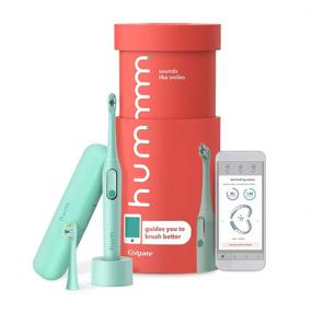 img 4 attached to 🪥 Colgate Smart Electric Toothbrush Kit with Travel Case & Bonus Replacement Brush Head – Teal