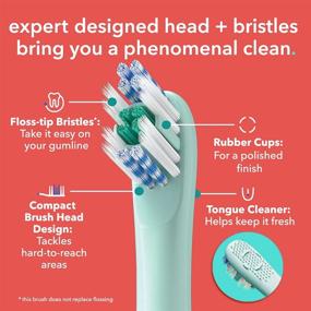 img 1 attached to 🪥 Colgate Smart Electric Toothbrush Kit with Travel Case & Bonus Replacement Brush Head – Teal