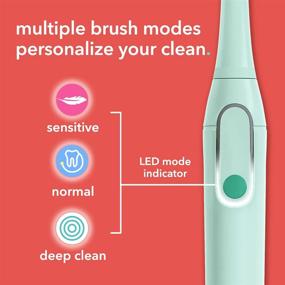 img 2 attached to 🪥 Colgate Smart Electric Toothbrush Kit with Travel Case & Bonus Replacement Brush Head – Teal