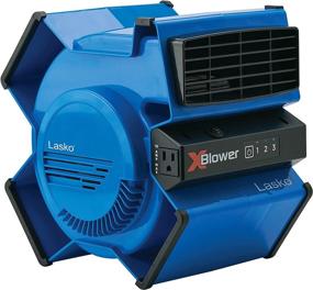 img 4 attached to 🌀 Вентилятор высокой скорости Lasko Blue X12905 11x9x12 для эффективного охлаждения, вентиляции, вытяжки и сушки дома, на рабочем месте и в мастерской.