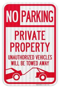 img 4 attached to Enhancing Property Security 🚫 with Prismatic Reflective for Unauthorized Vehicles