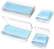 📦 clear plastic storage case organizer set: keep your face covers and dust masks neatly stored and protected at home and outings логотип