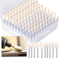 🔧 keadic 100pcs multifunctional wool felt polishing bits: ultimate grinding and buffing accessories set with mandrel mount and 1/8 inch shank logo