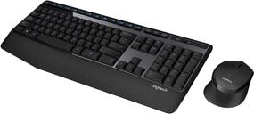 img 1 attached to 💻 Беспроводная клавиатура и оптическая мышь Logitech MK345 (920-006481) - черно-синий (восстановленные): высокопроизводительный комбо для бесшовного набора текста и точного управления