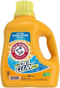 img 4 attached to Arm & Hammer Plus OxiClean Clean Meadow - 70 Load Liquid Laundry Detergent, 122.5 Fl oz