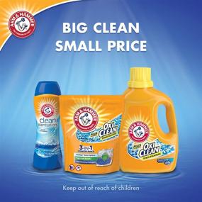 img 1 attached to Arm & Hammer Plus OxiClean Clean Meadow - 70 Load Liquid Laundry Detergent, 122.5 Fl oz