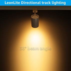 img 1 attached to 🔦 LEONLITE Dimmable LED Track Lighting Heads – Compatible with Single Circuit H Track Light Rail – 550lm, 8.5W(50W Eqv.), CRI90, 120V – ETL & ES Listed – 2700K Soft White – 5 Years Warranty – Pack of 4 – White