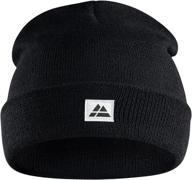 🧢 danish endurance sustainable classic beanie: soft & stretchable unisex knit hat for men & women logo