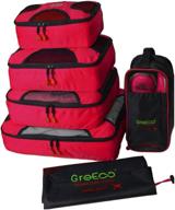 greeco packing cubes with laundry compartments логотип