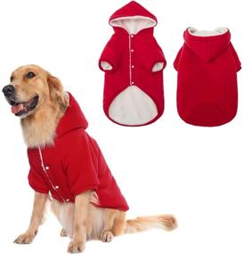 img 4 attached to Warm Fleece Hoodie Winter Coat