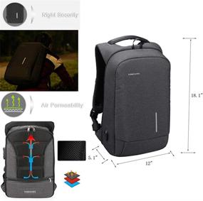 img 1 attached to 🔒 Устойчивый антиворовский компьютерный рюкзак для бизнеса