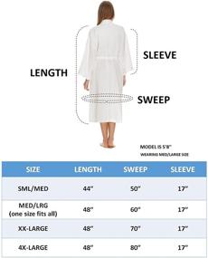 img 2 attached to Waffle Robe for Women by BOCA TERRY: Luxurious Waffle Knit Robe, Long Cotton Kimono Bathrobe for Hotel-Style Comfort