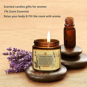 img 1 attached to 🕯️ Soy Wax Candle Gift Set for Women - 4 Pack Aromatherapy Candles Ideal for Bath, Yoga, Mother's Day, Birthday & More