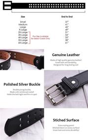 img 1 attached to EURO Womens Thick Wide Leather Women's Accessories in Belts