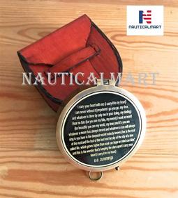 img 1 attached to Nautical Directional Magnetic Scripture Engraved Outdoor Recreation for Camping & Hiking