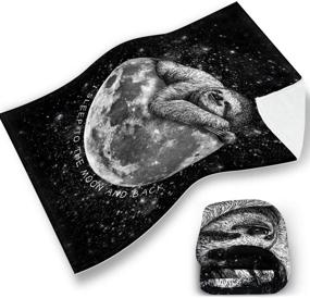 img 2 attached to LOONG DESIGN Black Sleep Sloth Throw Blanket: Super Soft, Fluffy Sherpa Fleece 🦥 - 50'' x 60'' - Perfect for Sofa, Bed, Office, Travel, Camping - Ideal Gift