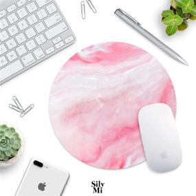 img 1 attached to 🖱️ Office Accessories Mousepad with a Fun Marble Design